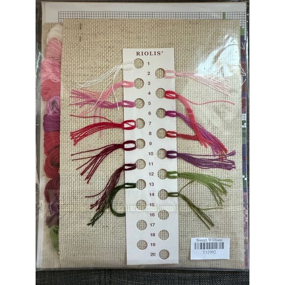 RIOLIS Counted Cross Stitch, Sweet William, Kit #1463 - Picture 4 of 4